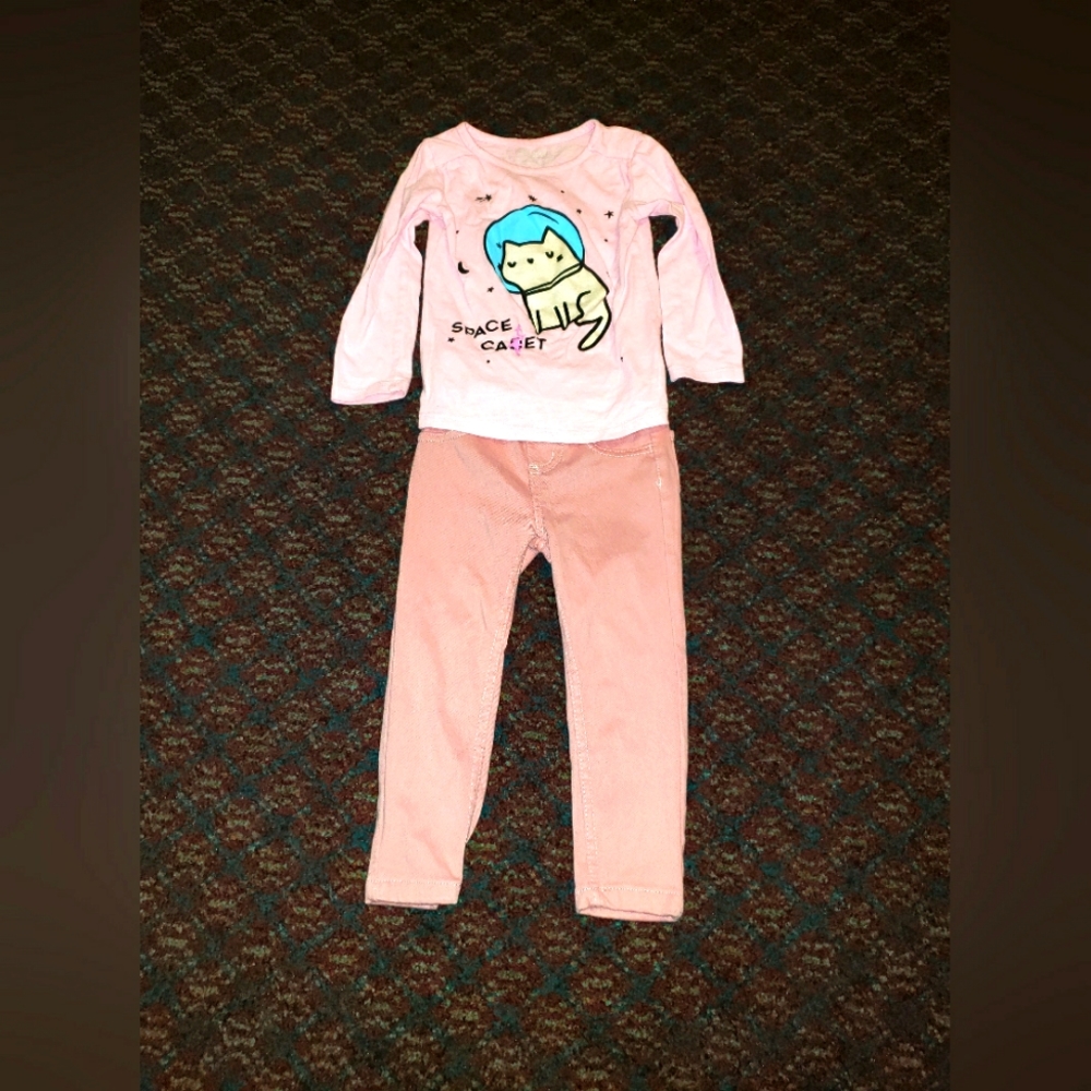 Girls 2t (2 toddler) two piece outfit